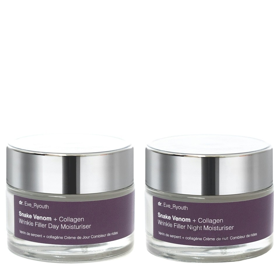 Snake Venom + Collagen Wrinkle Filler Day Moisturiser 50ml + Snake Venom + Collagen Wrinkle Filler Night Moisturiser 50ml