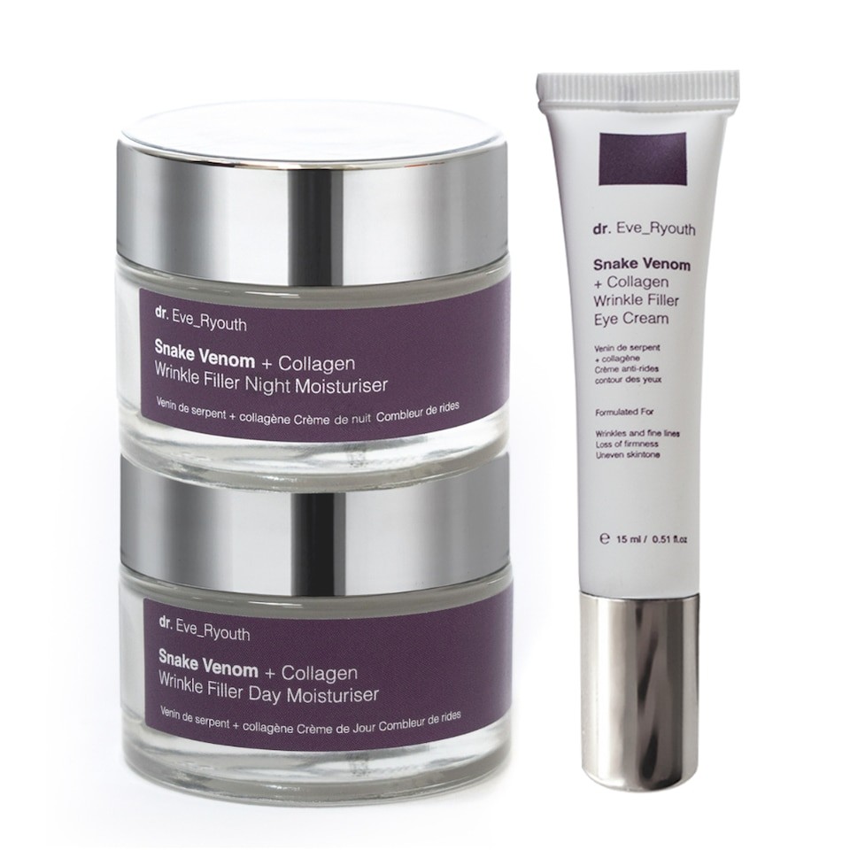 Dr. Eve_Ryouth Snake Venom + Collagen Wrinkle Filler Day Moisturiser 50ml + Snake Venom + Collagen Wrinkle Filler Night Moisturiser 50ml + Snake Venom + Collagen Wrinkle Filler Eye Cream 15ml