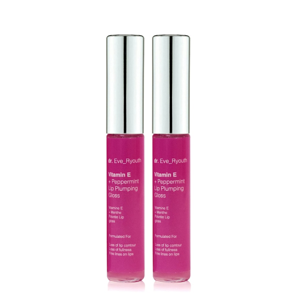 2 X Vitamin E And Peppermint Lip Plumps 8ml