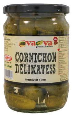 Agurk Cornichoni Vava 580g