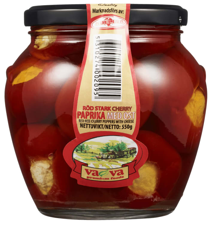 Paprika Cherry Rød m/Ost 550g