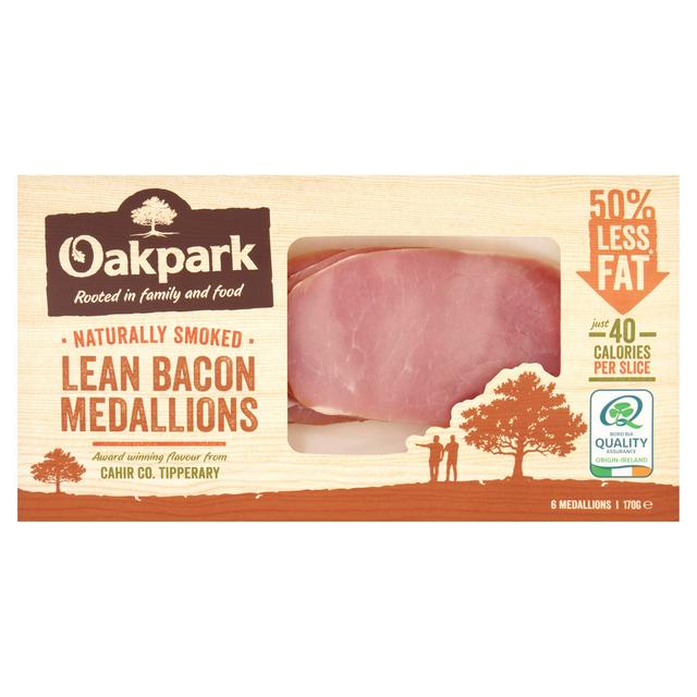 Oakpark Smoked Lean Bacon Medallions x6 170g
