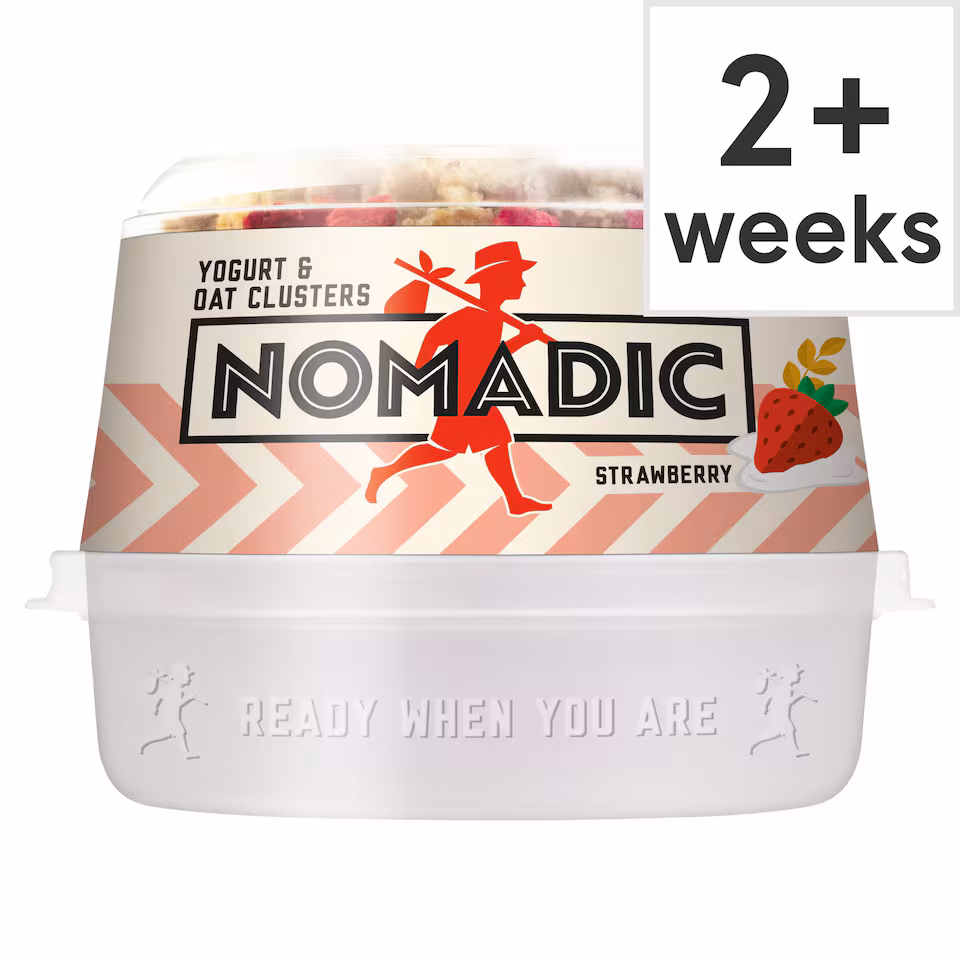 Nomadic Low Fat Yogurt & Oat Clusters - Strawberry 169g
