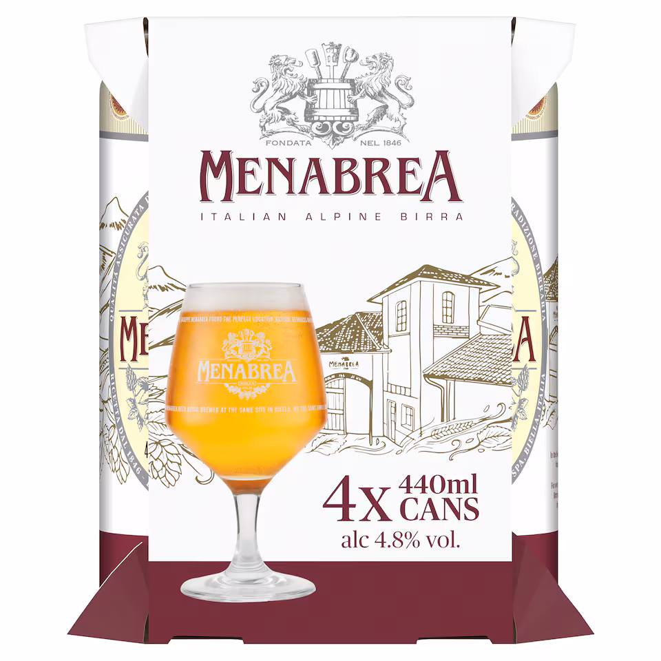 Menabrea Italian Alpine Birra 4x440ml