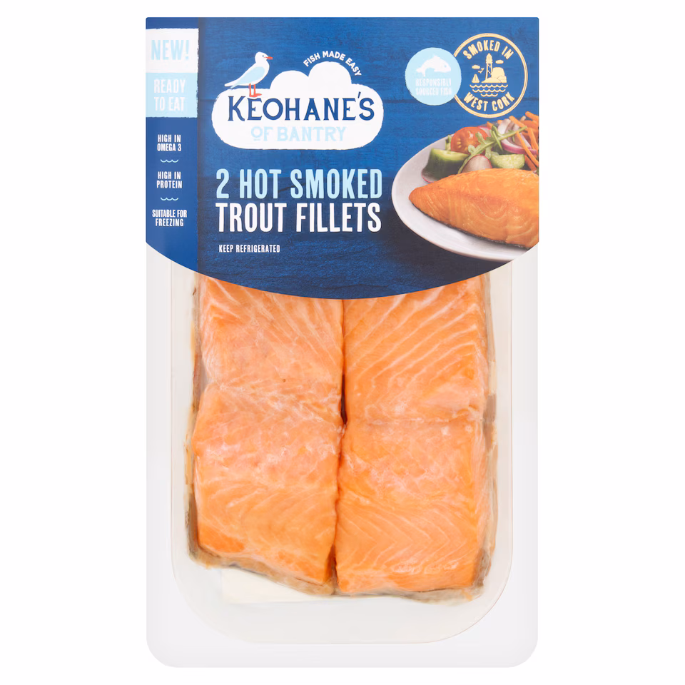 Keohane's Hot Smoked Trout Fillets 170g