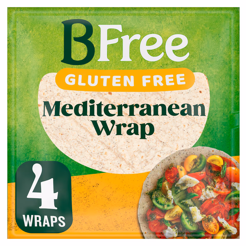 BFree Gluten Free Mediterranean Wrap 4 pack 168g