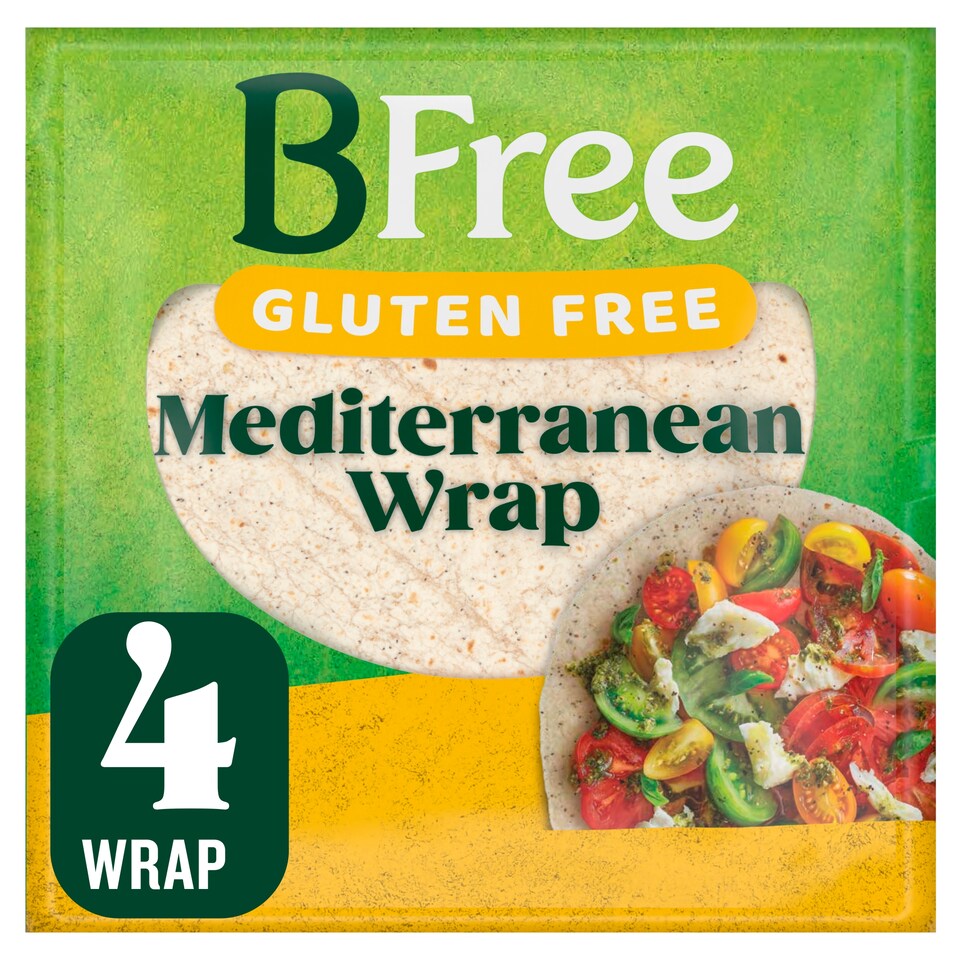 BFree Gluten Free Mediterranean Wrap 4 pack 168g