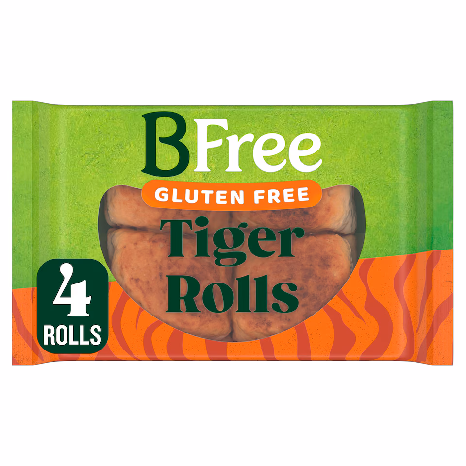 BFree Gluten Free Tiger Rolls 4 Rolls 240g