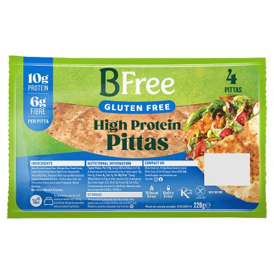 BFree Gluten Free High Protein Pittas
