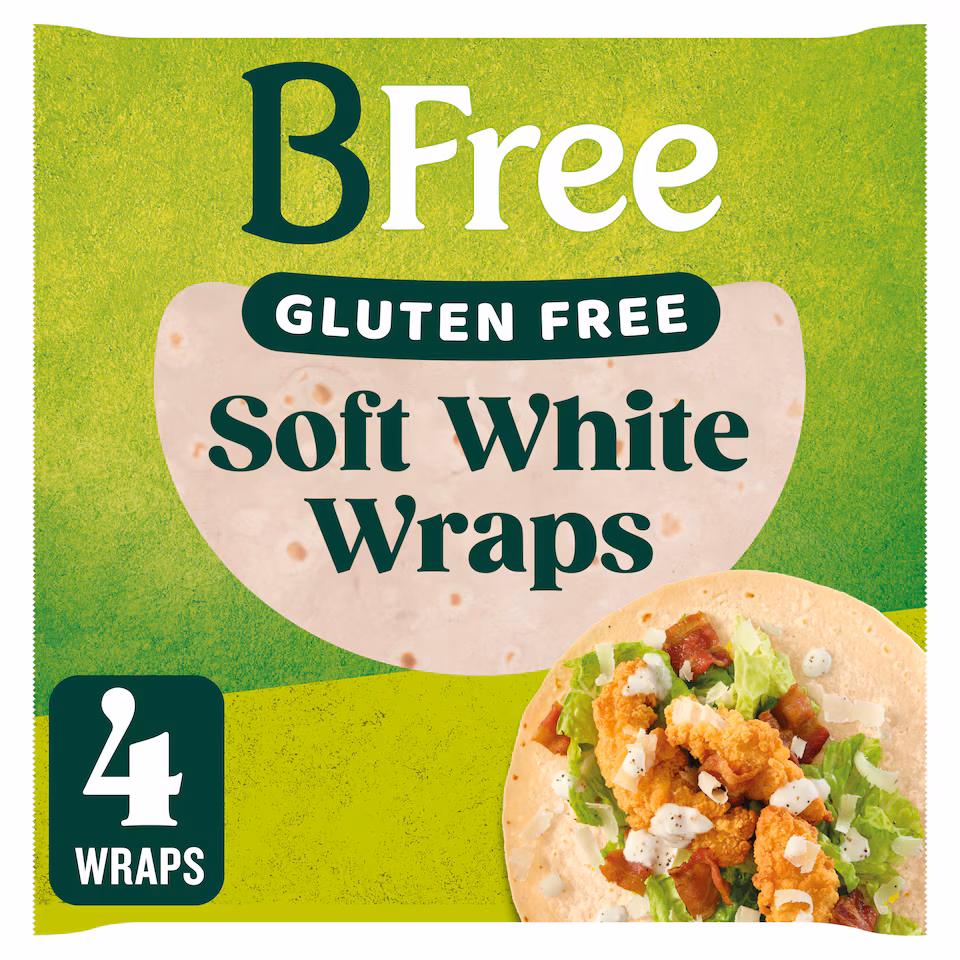 BFree Gluten Free Soft White Wraps 4 x 42g (168g)