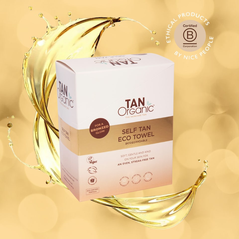 TanOrganic Self Tan Eco Tanning Towel 10 x 10ml