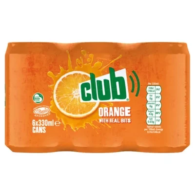 Club Orange Cans 6 x 330ml
