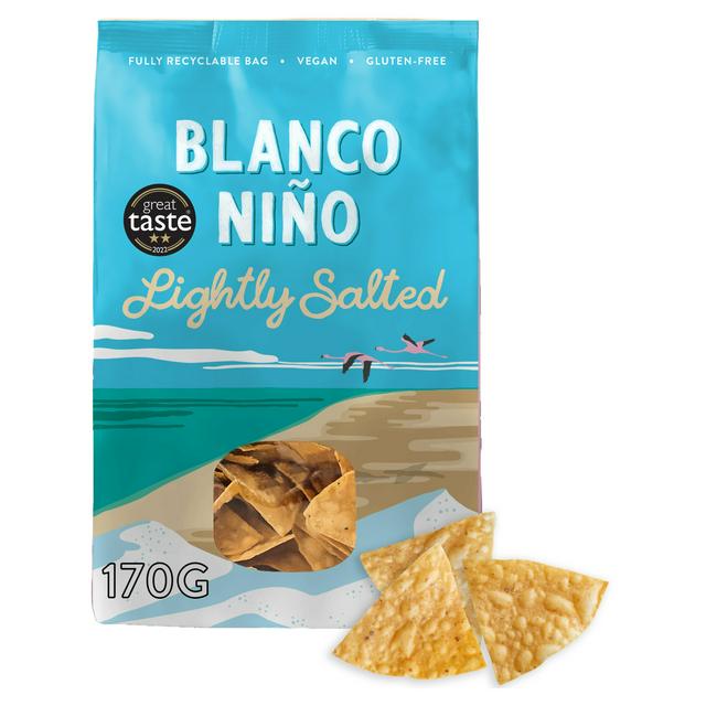 Blanco Nino White Corn Tortilla Chips with Celestun Salt 170g