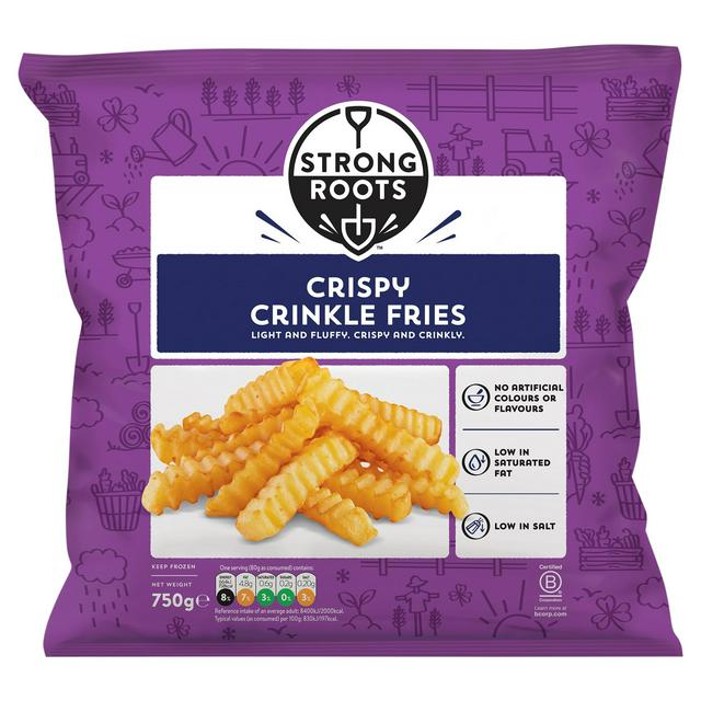 Strong Roots Crispy Crinkle Fries 750g