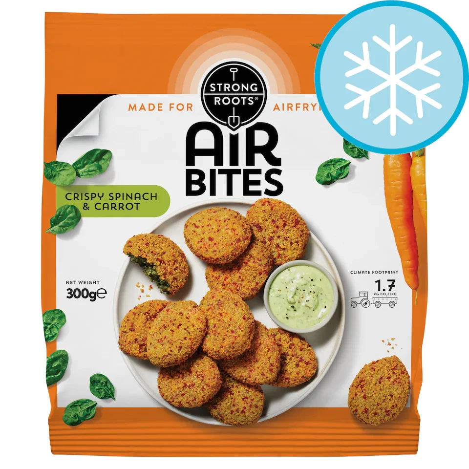 Strong Roots Air Bites Crispy Spinach & Carrot 300g