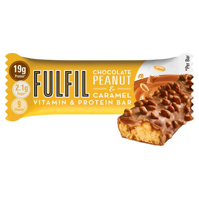 Fulfil Chocolate Peanut & Caramel Flavour Vitamin & Protein Bar 55g