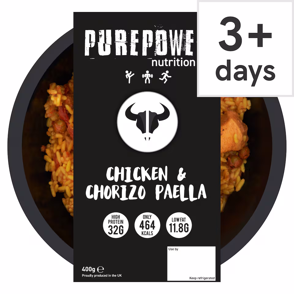 PUREPOWER NUTRITION CHICKEN & CHORIZO PAELLA 400g