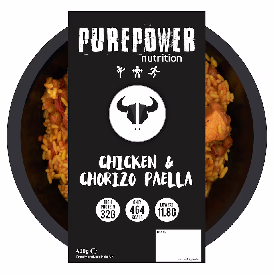 PUREPOWER NUTRITION CHICKEN & CHORIZO PAELLA 400g