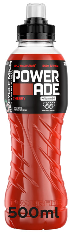 Powerade Cherry 0,5l flaske