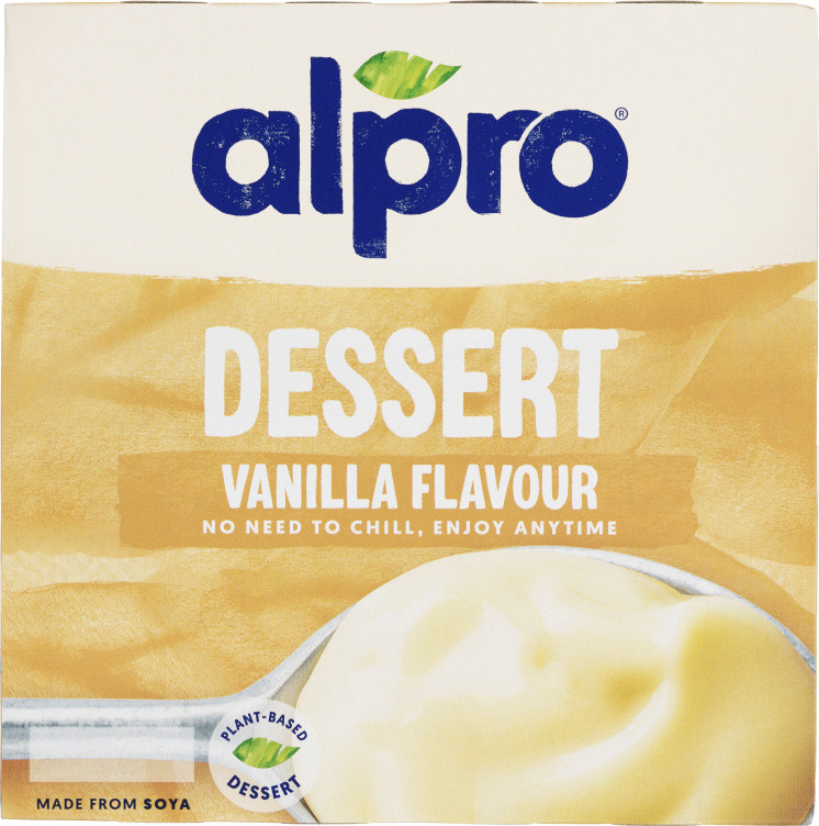 Soyadessert Vanilje 4x125g Alpro