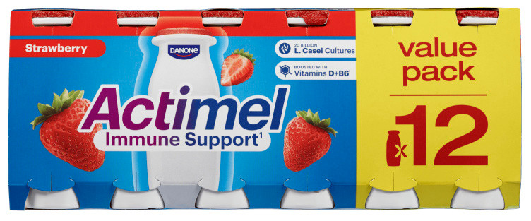 Drikkeyoghurt Jordbær 12x100g Actimel
