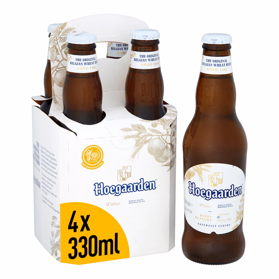 Hoegaarden White Beer 4X330 Ml Bottle