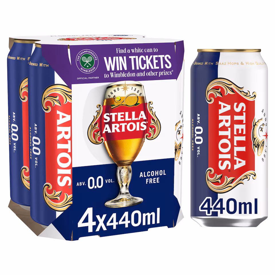 Stella Artois Belgium Alcohol Free 4x440ml