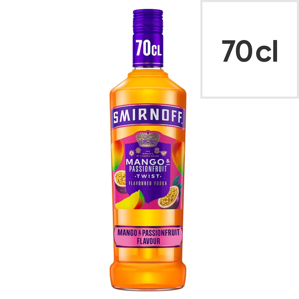 Smirnoff Mango & Passionfruit Vodka Twist Bottle 37.5% Vol 70cl