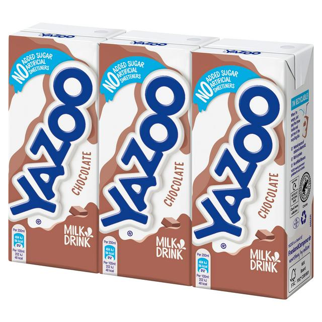 Yazoo Chocolate Milk Drink 3 x 200ml