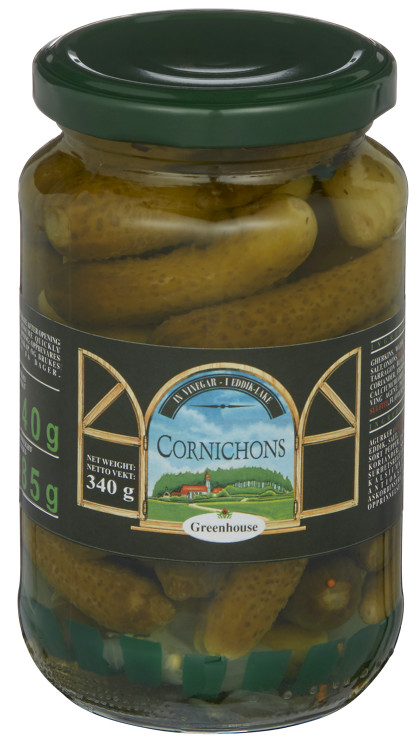 Cornichons Ekstra Fine 400g Greenhouse