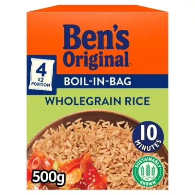 Ben's Original Boil In Bag Wholegrain Rice 4 x 125g