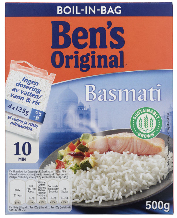 Basmatiris Boil In Bag 500g Ben's Original
