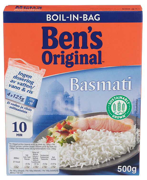 Basmatiris Boil In Bag 500g Ben's Original