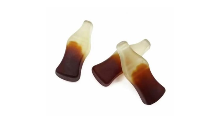 Colaflasker Vingummi Sukkerfri 3kg Snop