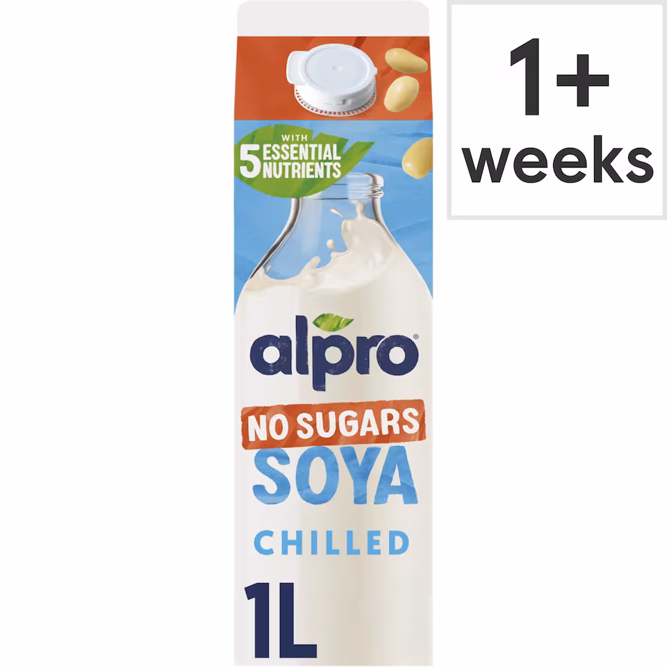 Alpro Soya No Sugar Chilled Dairy Free Drink 1L