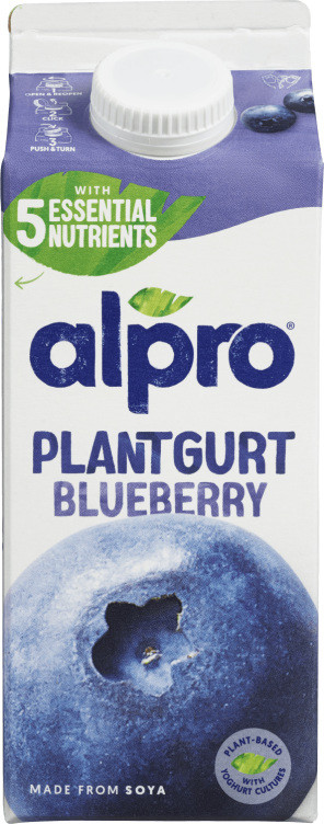 Plantgurt 750ml Blåbær Alpro