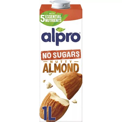 Alpro Almond Long Life No Sugar Dairy Free Milk Alternative