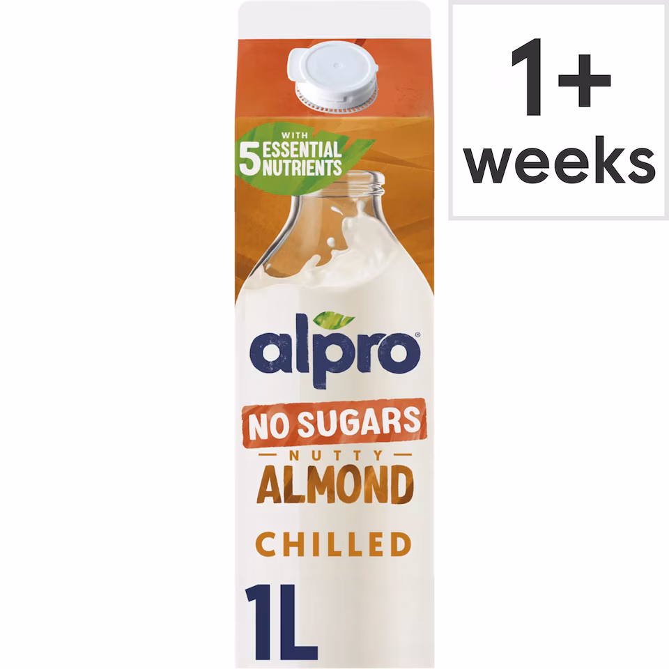 Alpro Almond No Sugar Chilled Dairy Free Drink 1L