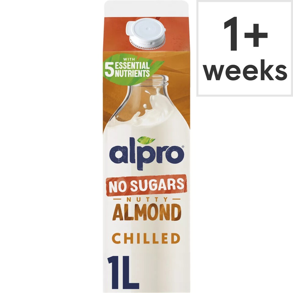 Alpro Almond No Sugar Chilled Dairy Free Drink 1L