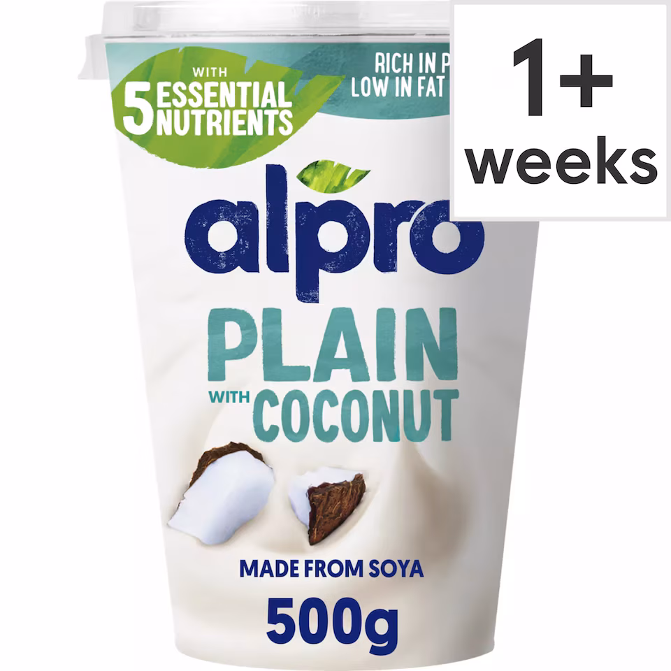 Alpro Plain Coconut Dairy Free Soya Yoghurt Alternative 500g