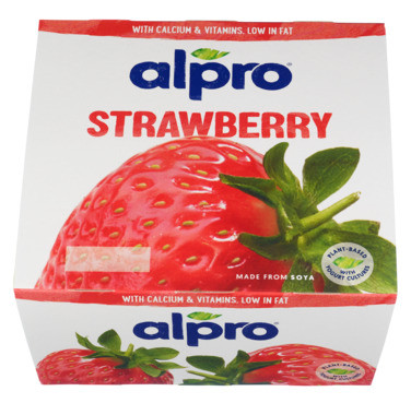 Soyayoghurt Jordbær 4x125 g Alpro
