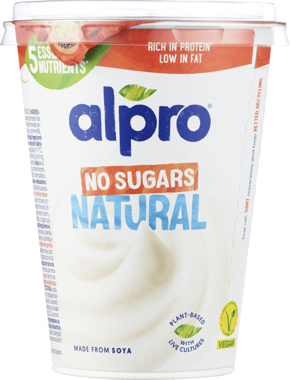 Soyagurt Naturell Sukkerfri 400g Alpro