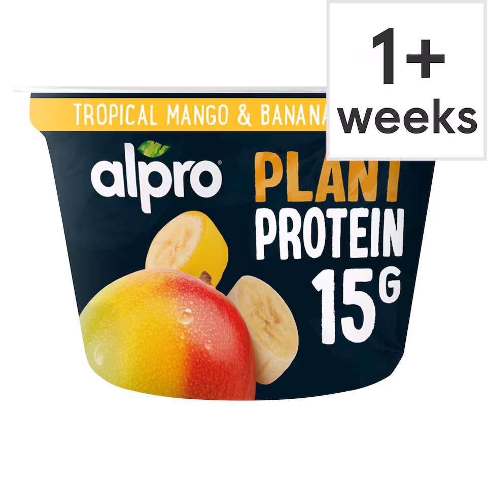 Alpro 15g High Protein Tropical Fruit Dairy Free Soya Yoghurt Alternative 200g