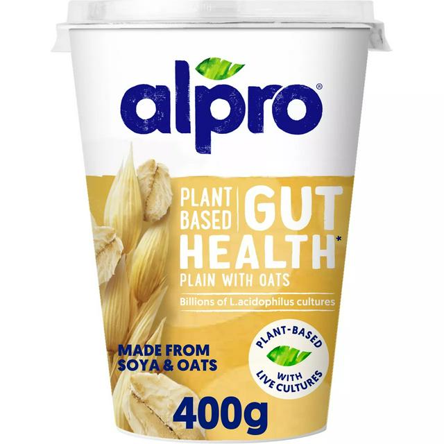 Alpro Gut Health Natural with Oats Dairy Free Yoghurt Alternative 400g