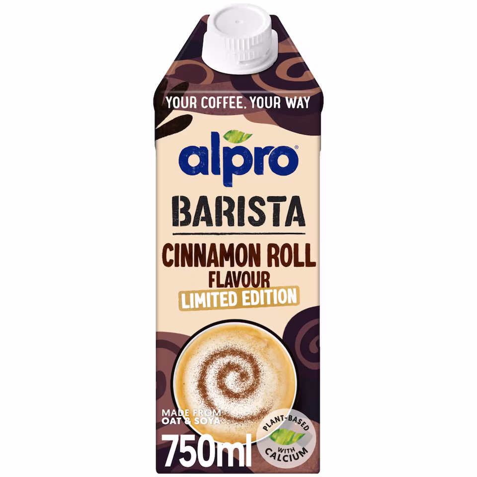 Alpro Barista Cinnamon Roll Flavour drink Limited Edition 750ml