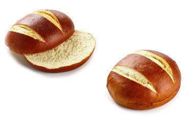 Laugen Bun Pre - Sliced Hamburgerbrød Delt 80g