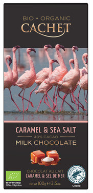 Mørk Sjokolade 57% Karamell & Sjø Salt Organisk Bio 12 X 100 g