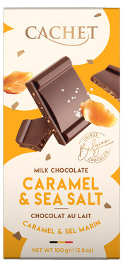 Cachet Milk Chocolate Caramel & Sea Salt 100g