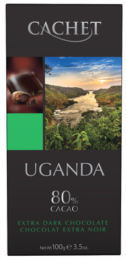Cachet Dark Chocolate Uganda 80% Cacao 100g