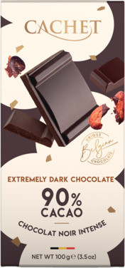 Cachet Extremely Dark Chocolate 90% 100g